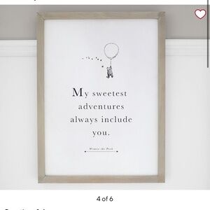 Pottery Barn Winnie the Pooh Framed Wall Art